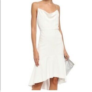 Alice & Olivia, Adrina Cowl-Neck, size 0, white